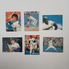カルビー 81/82年 プロ野球チップスカード 横浜大洋ホエールズ 6枚