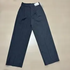 UNIQLO タックワイドパンツ　グレー　S