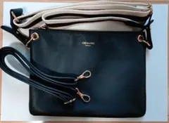 トプカピ　トレジャー　黒 レザー 　2WAY　ショルダーバッグ
