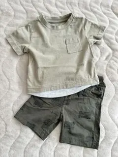 半袖Tシャツ＋ハーフパンツ セット 80cmのサムネイル