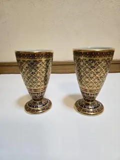 タイ手描きゴブレット 2個セット