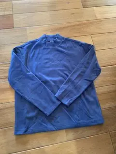 青色 長袖フリースカットソー 130 UNIQLO