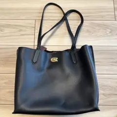 美品 COACH レザー トートバッグ ターンロック ウィロウ 肩掛け