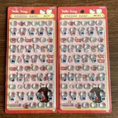 【正規品】　ボンボンドロップシール　ミニ　キティ　赤　2枚セット