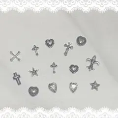 ネイルパーツ クロム 15個 ヴィンテージ