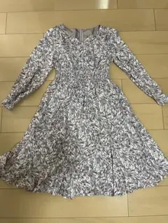 プロポーションボディドレッシング　長袖　ワンピース　ピンク　フェミニン　春　S