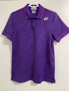 YONEX 紫 ストライプ ポロシャツL