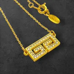 GIVENCHY Gロゴ ヴィンテージ ラインストーンネックレス 269
