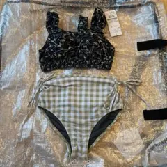 新品未使用タグ付き】ナイスクラップオフショルミニワンピースswimwear