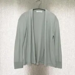 MICHEL KLEIN ニットカーディガン S グレー 冷房対策 日本製のサムネイル