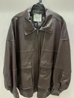 FREAK'S STORE フェイクレザーブルゾン ブラウンのサムネイル