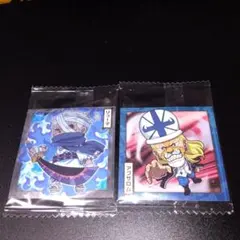 ワンピース大海賊シールウエハース12　アブサロム＆リューマ