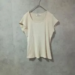 ポールスチュアート/半袖/Tシャツ/М/ゴールドベージュ/ラメ