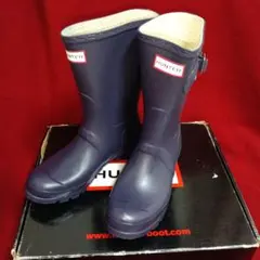 HUNTER ハンター サイドバックル レインブーツ W23758 パープル