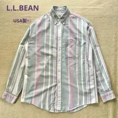 【レア】L.L.BEAN SHIRTS MULTI STRIPE USA 90s