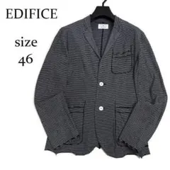 EDIFICE テーラードジャケット 46 ボーダー コットン エディフィスのサムネイル