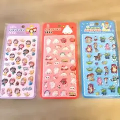 ディズニー ラメ入り ぷくぷくシール ベイマックス プリンセス トイ・ストーリー