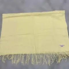 イエロー 黄色 フリンジ付き ストール 大判 新品 マフラー