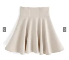 GRL インパン裏地付きコルセット風フレアミニスカート gm728