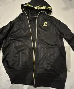 lotto ジャージ パーカー ブラック ゴールド L