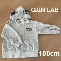 GRIN LAB パーカー グレー クマ耳　100cm