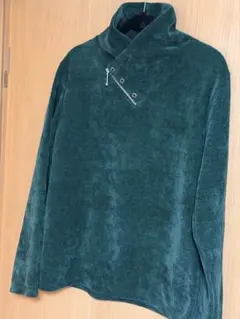 ダークグリーン ハイネックセーター XL