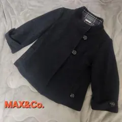 MAX&Co. ポンチョ ショート コート チャコールグレー チャコールグレー