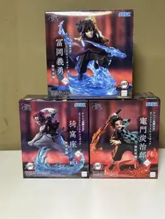 フィギュアセット 雷岡義勇・猗窩座・竈門炭治郎・