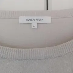 ライトグレー 長袖ニット セーター