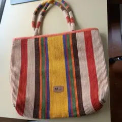 Lady's colorful stripe bag