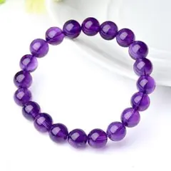 丸玉ブレスレット パープルタイガーアイ 8mm 金運 恋愛運 幸運 自己肯定感
