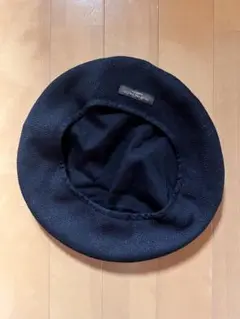 KIJIMA TAKAYUKI コットン ラメ 黒ベレー帽 リバーシブル