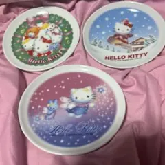ハローキティ クリスマスミニプレート 3枚セット - メルカリ