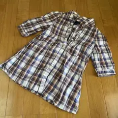 GapKids チェック柄ワンピース 110cm