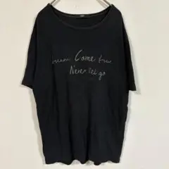 【NICOLE Selection】(M)プリントロゴ半袖Tシャツ/シンプル