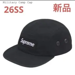 【新品】 Supreme 26SS Military Camp Cap 黒