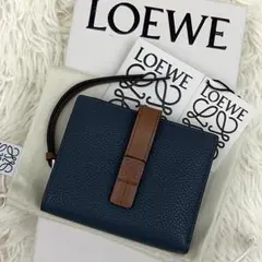［美品］LOEWE コンパクトジップウォレット アナグラム 二つ折り財布
