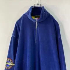 希少 TOMMY JEANS ヴィンテージ ハーフジップ パイル地 プルオーバー