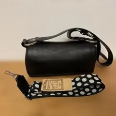 BEARDSLEY 《本革》レザーボディバッグ ショルダーベルト(ドット)付き