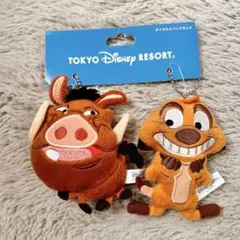東京ディズニーリゾート　ティモン　プンバァ セット　ぬいぐるみ　キーホルダー