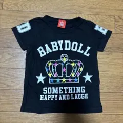 BABYDOLL 黒 Tシャツ 80