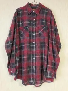 90s Woodland プリントネルシャツ オーバーサイズ プリネル USA