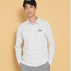 キャロウェイ] メンズ 長袖 ポロシャツ (吸水速乾性・UVカット)