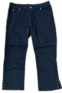 黒 スリムフィット パンツ