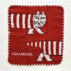 LISA LARSON リサラーソン ハンドタオル 赤 猫 マイキー 北欧のサムネイル