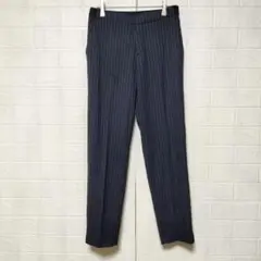 UNIQLO ユニクロ (M)　スマートスタイルアンクルパンツ　ピンストライプ