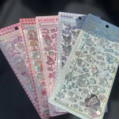 【正規品】ボンボンドロップシール サンリオ 第2弾 5枚セット