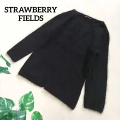 631t*美品 ストロベリーフィールズ ウール混 フラワー パール カーディガン STRAWBERRY-FIELDS｜ストロベリーフィールズのカーディガン/ボレロ通販