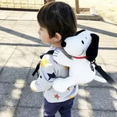 スヌーピー　ピコ耳　ぬいぐるみリュック　ハーネス付き　こども用リュック　迷子防止