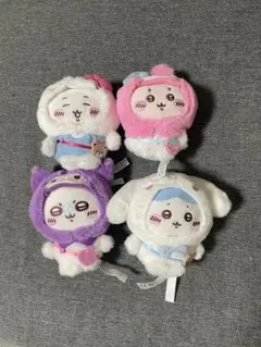 ちいかわ サンリオ コラボ マスコットホルダー 4種セット